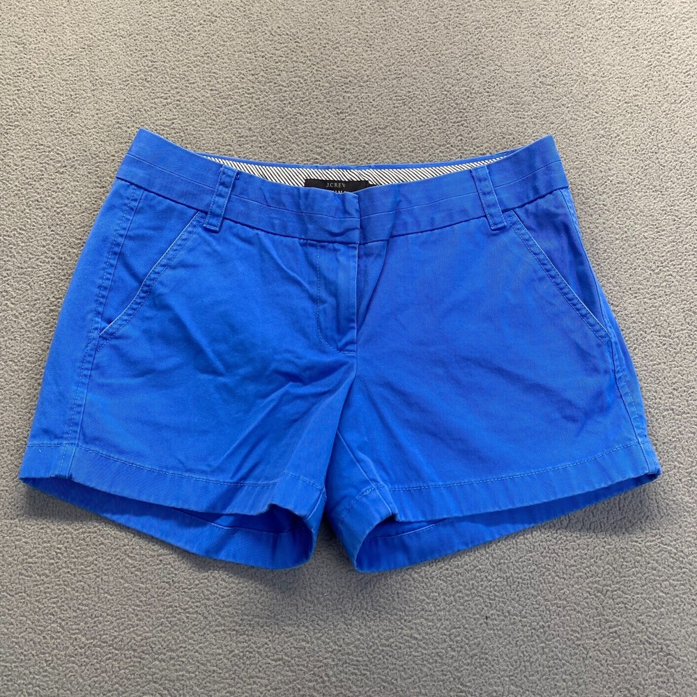 J. Crew Bright Blue Cotton Cargo Shorts
